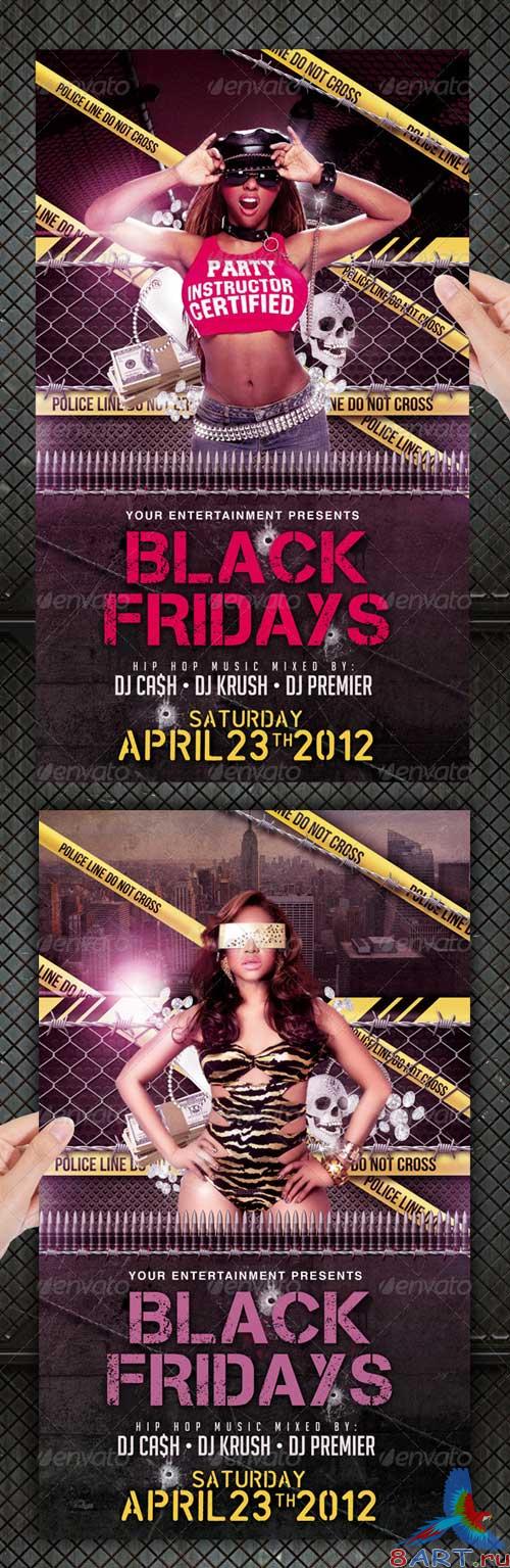 GraphicRiver Black Friday Hip Hop Party