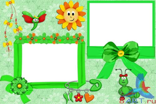 Летняя рамочка чтобы детей (PSD) Летняя рамочка чтобы детей (PSD)