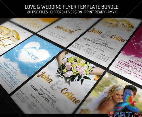 GraphicRiver Bundle III. - Love & Wedding - Flyer Template GraphicRiver Bundle III. - Love & Wedding - Flyer Template