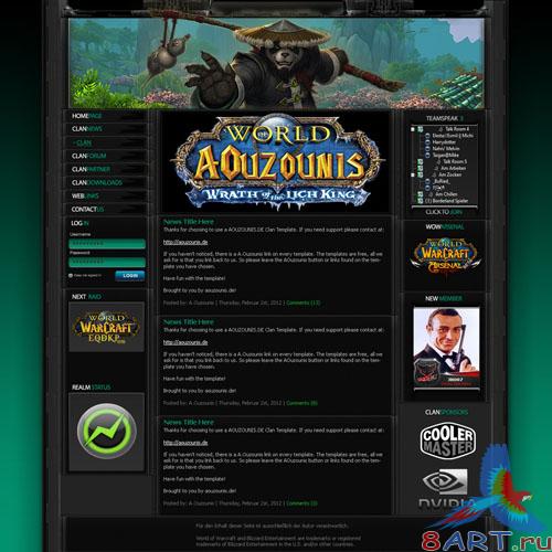 PSD Template - WOW Pandaria