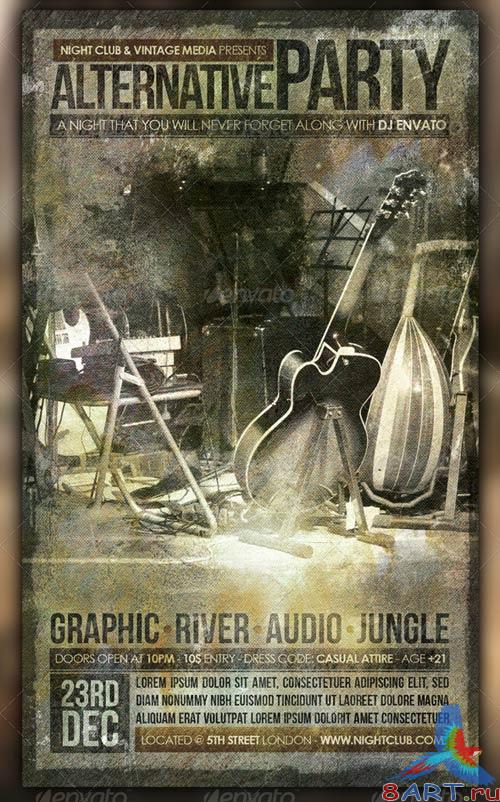 GraphicRiver Vintage Party Flyer