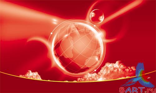 PSD - Red Globe Template