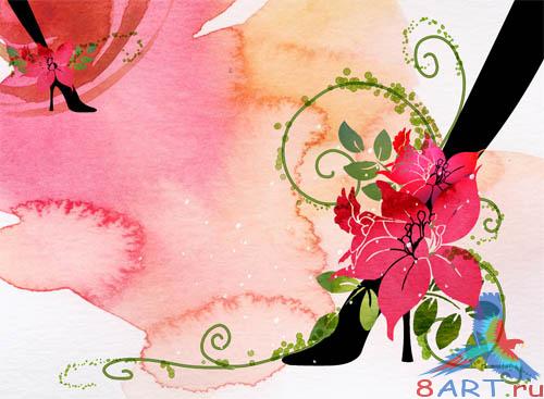 PSD - Bright Floral Style Template