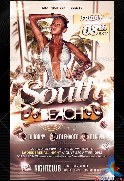 GraphicRiver South Beach / GoGo Dancers Flyer Template!