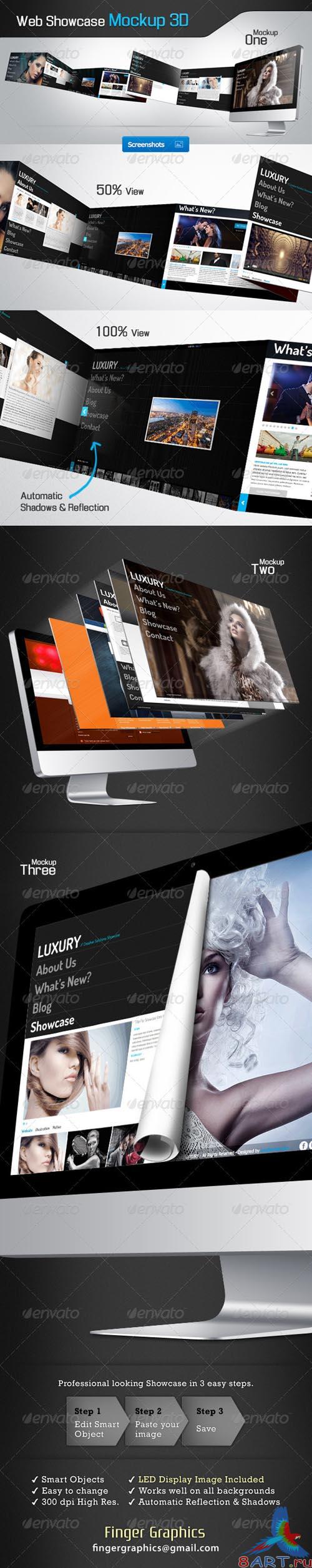 GraphicRiver Web Showcase Mockup - REUPLOAD