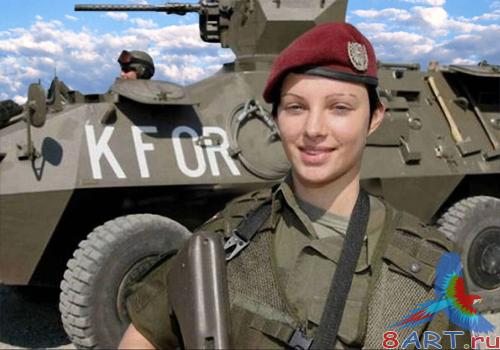 Женский обычай ради фотошопа - Бронетанковая красавица Женский привычка ради фотошопа - Бронетанковая красавица