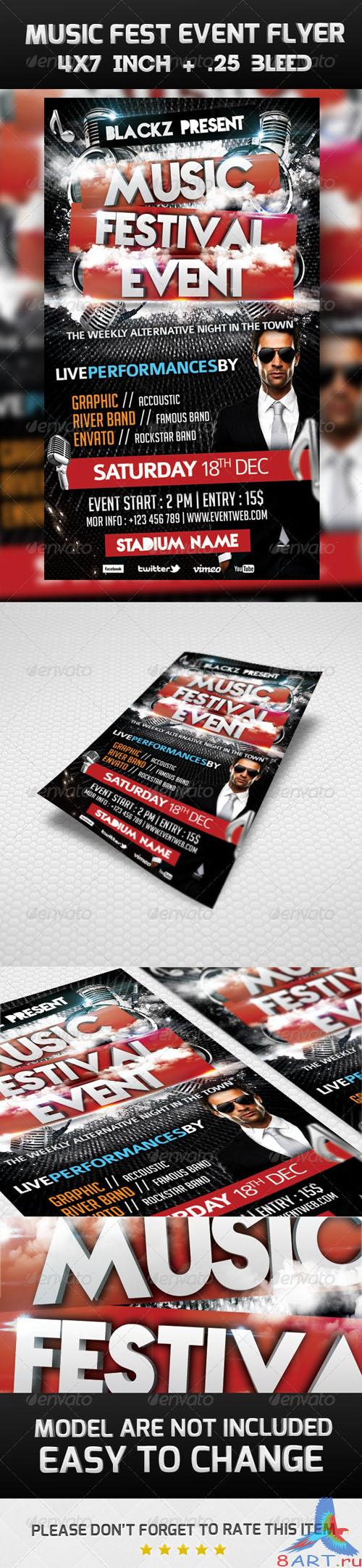 GraphicRiver - Music Festival Event Flyer Template 2743718