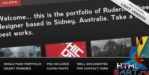 PURCHASED (Full RETAIL) Themeforest Template - "Galeria" (Updated)