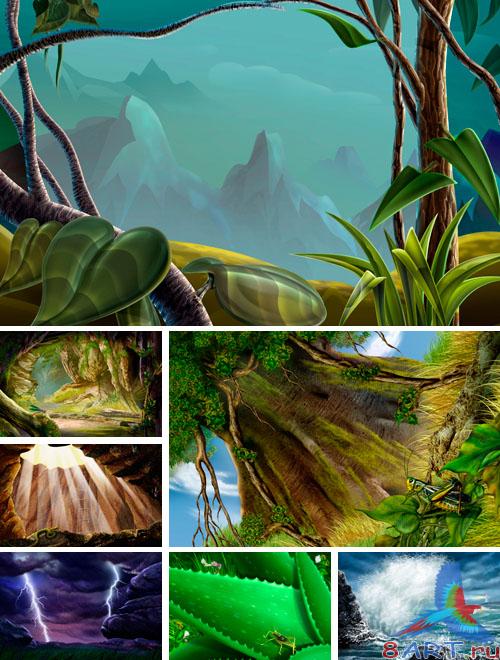 PSD Illustrations - nature 8