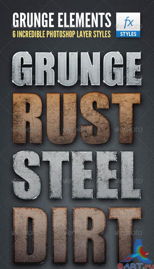 GraphicRiver Grunge Element Text Styles