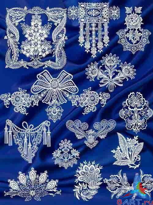 Коллекция великолепных кружевных узоров (многослойный PSD) Коллекция великолепных кружевных узоров (многослойный PSD)