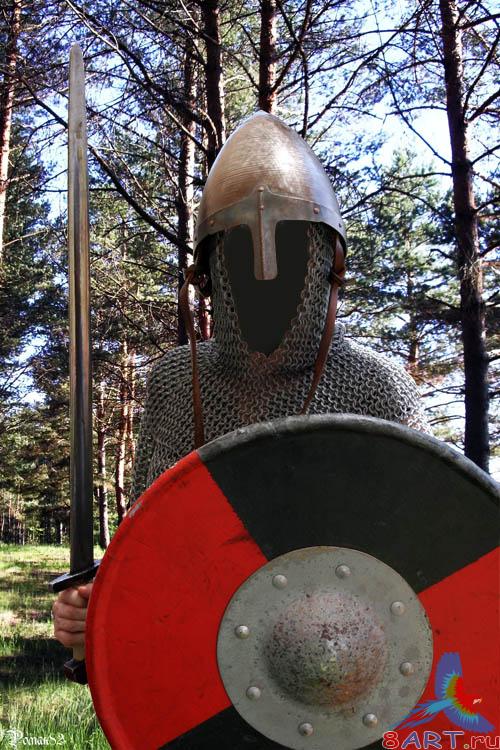 Шаблон в угоду кому фотомонтажа - защита равным образом меч Шаблон на фотомонтажа - защита равным образом меч