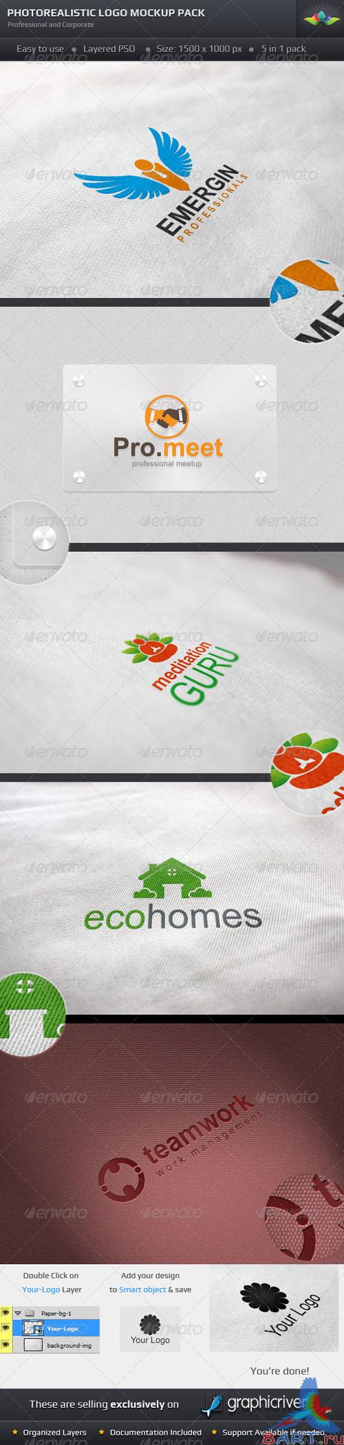 GraphicRiver - Photorealistic Logo Mockup Pack 2678847 GraphicRiver - Photorealistic Logo Mockup Pack 2678847