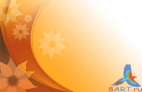 PSD - Orange Abstract Template