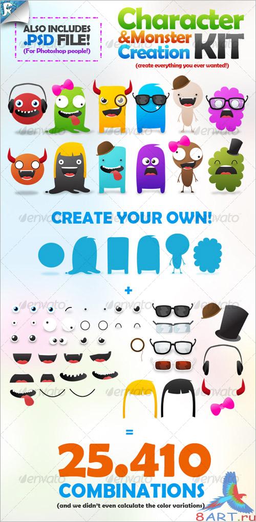 Character &amp; Monster Creation Kit � Create us - GraphicRiver
