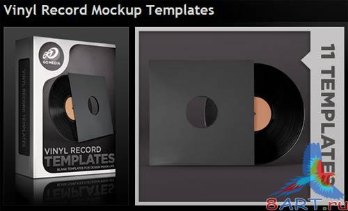Go Media's Arsenal PSD Templates: Vinyl Record Mockup Templates Go Media's Arsenal PSD Templates: Vinyl Record Mockup Templates