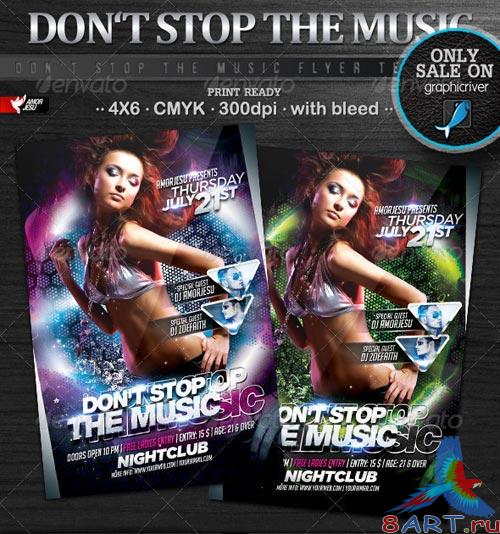GraphicRiver Dont Stop The Music Flyer Template GraphicRiver Dont Stop The Music Flyer Template