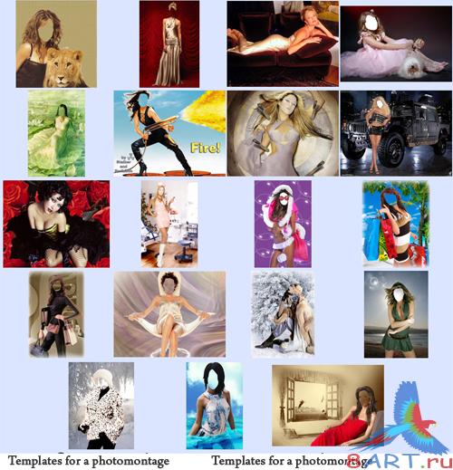 Templates for a photomontage