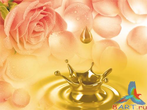 PSD - Gold Water Template