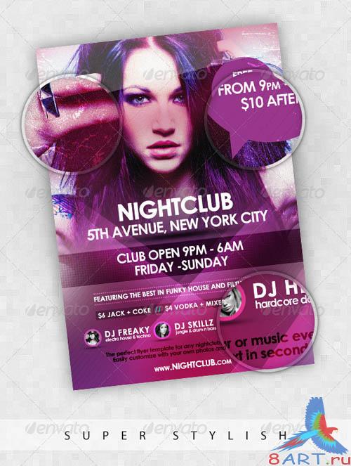 GraphicRiver Nightclub Event Flyer Template