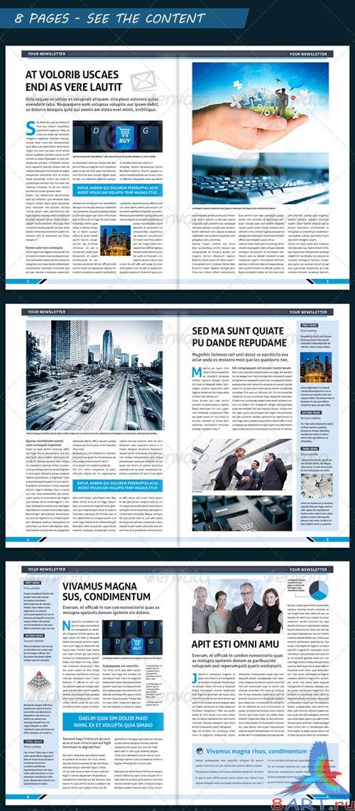 GraphicRiver Modern Business Newsletter Template A4 GraphicRiver Modern Business Newsletter Template A4
