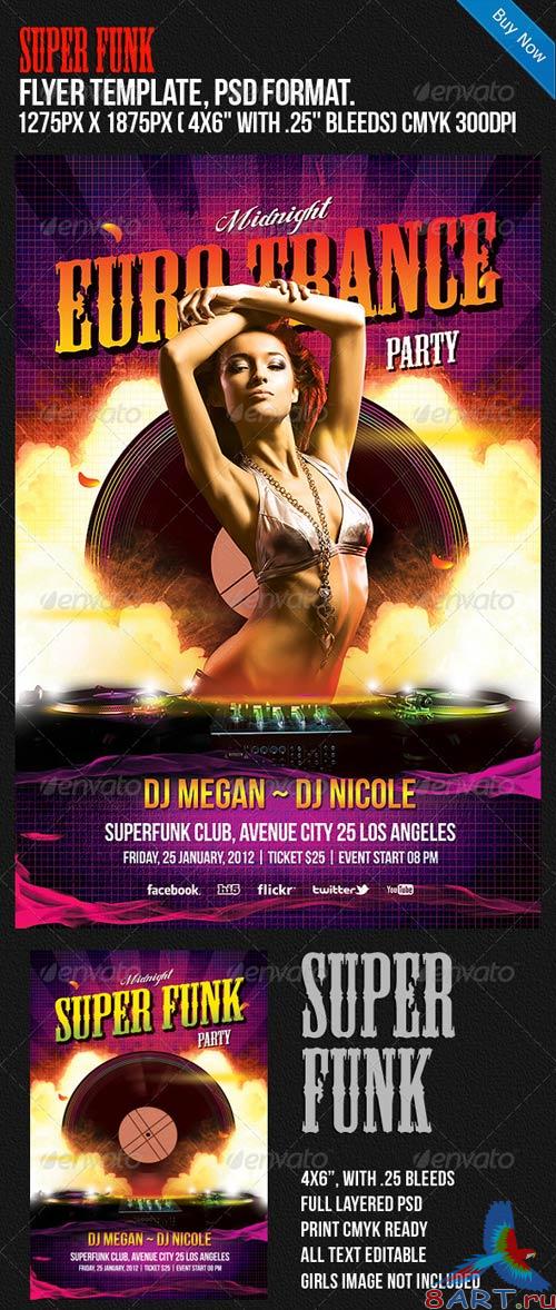 GraphicRiver Super Funk Night Club Disco Party Flyer GraphicRiver Super Funk Night Club Disco Party Flyer