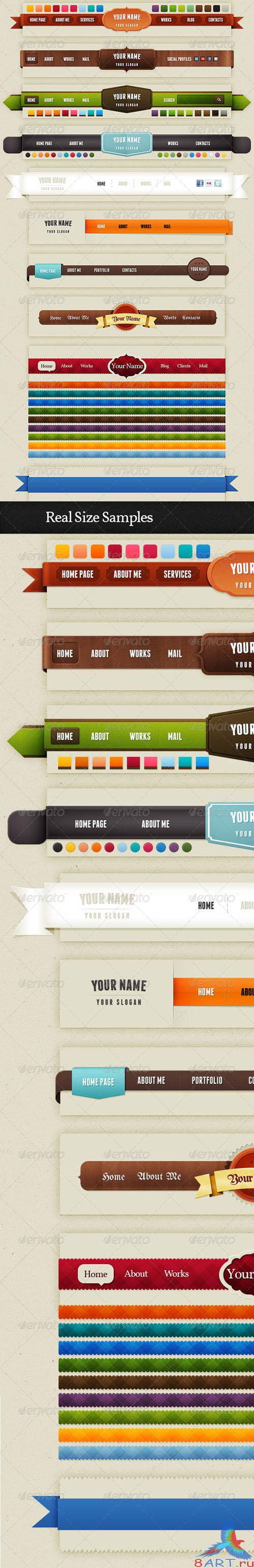 Bundle of Navigation &amp; Web Elements - GraphicRiver