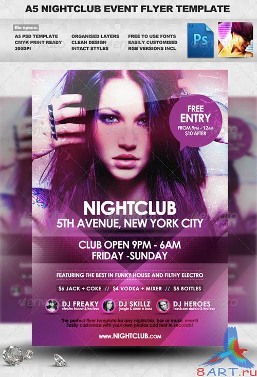 GraphicRiver Nightclub Event Flyer Template