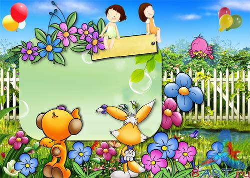 PSD - Bright Cartoon Template