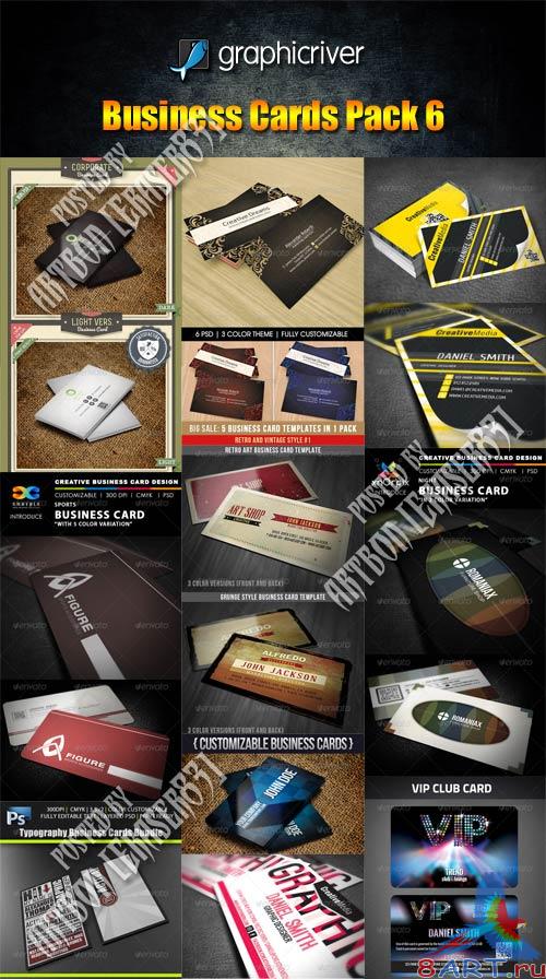 GraphicRiver Business Cards Pack 6 GraphicRiver Business Cards Pack 6