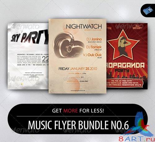 GraphicRiver Music Flyer Bundle No.6