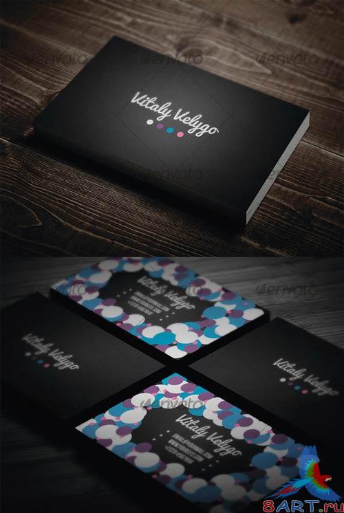 GraphicRiver Bubble Style Business Card GraphicRiver Bubble Style Business Card