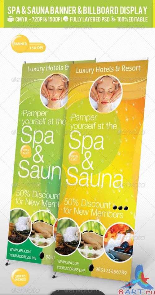 GraphicRiver Spa & Sauna Multipurpose Banner & Billboard PSD