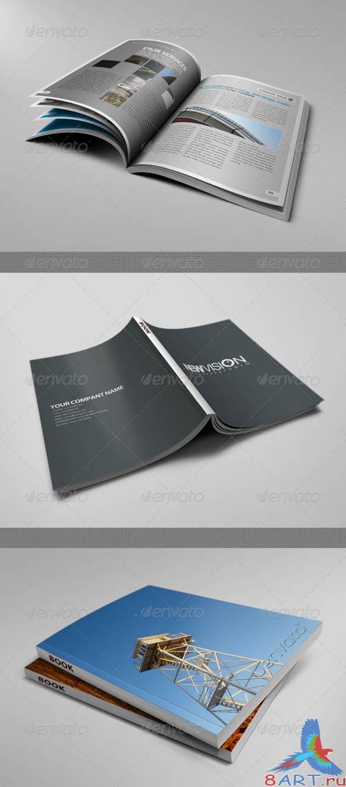 GraphicRiver Thick Book Brochures Preview Mock-Ups V2