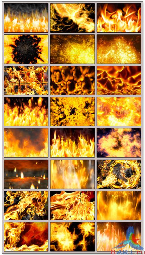 Fire backgrounds - PSD