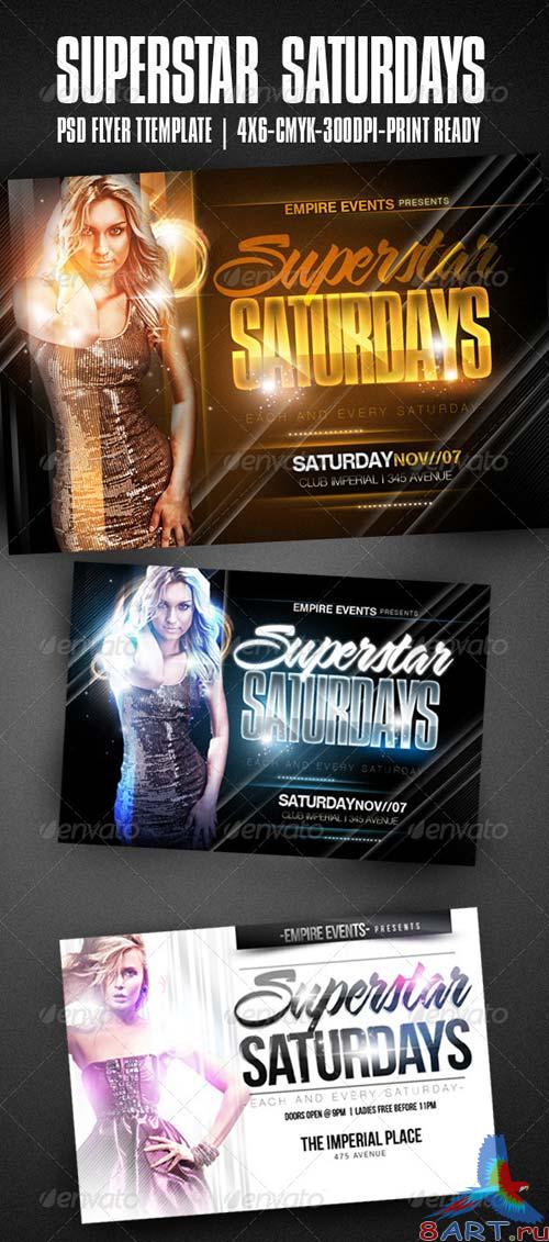 GraphicRiver Superstar Saturdays Party Flyer GraphicRiver Superstar Saturdays Party Flyer