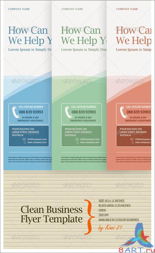 Clean Business Flyer Template - GraphicRiver Clean Business Flyer Template - GraphicRiver