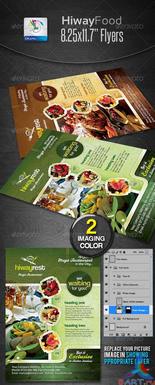GraphicRiver Hiway Modern Foods Flyers