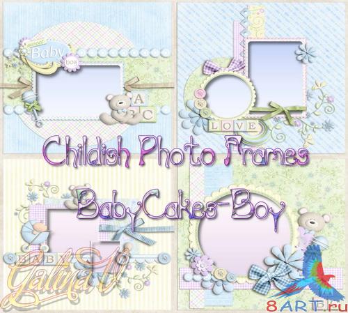 Детские рамки ради фото - BabyCakes-Boy Детские рамки ради фото - BabyCakes-Boy