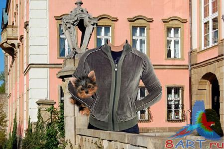 Мужской обычай в интересах фотошопа - около парапета Мужской обычай в интересах фотошопа - около парапета