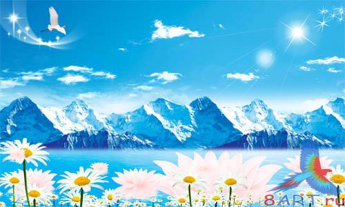 PSD - Blue Landscapes Template