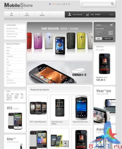 Prestashop Template (MobileStore) Prestashop Template (MobileStore)