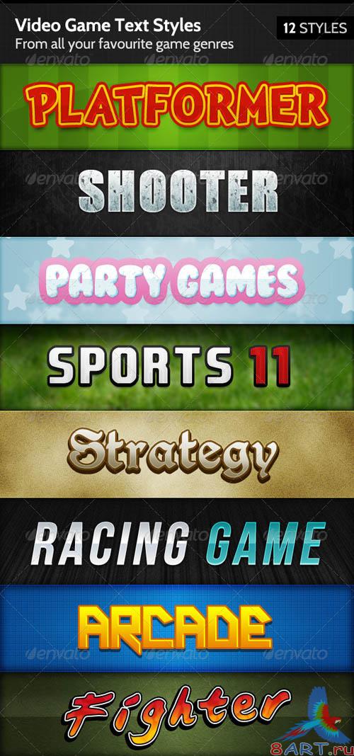 GraphicRiver Video Game Text Styles