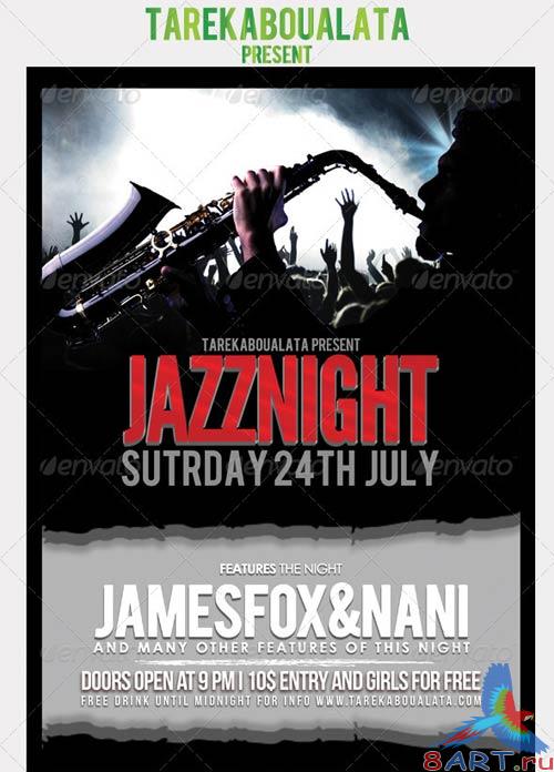 GraphicRiver Jazz Night Flyer GraphicRiver Jazz Night Flyer