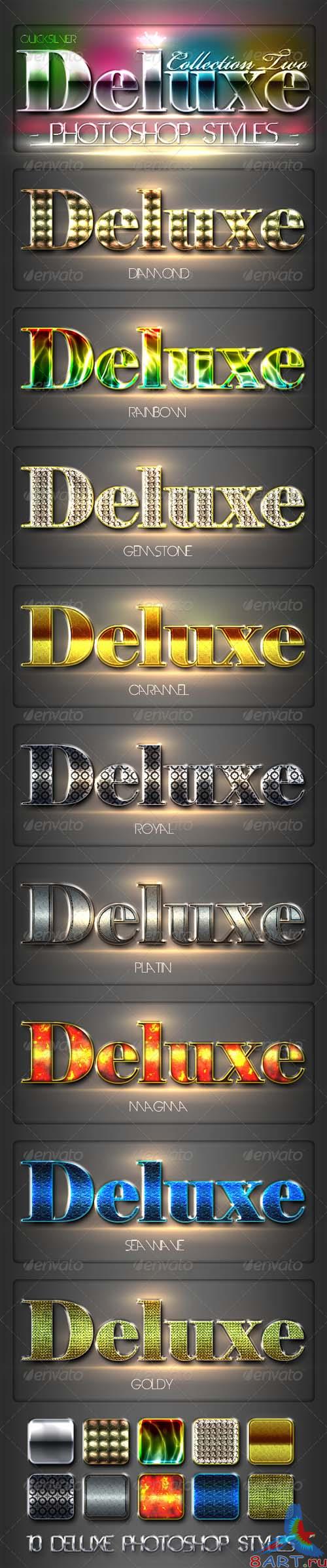 GraphicRiver 10 DeLuxe Photoshop Layer Styles Collection 2 - REUPLOAD