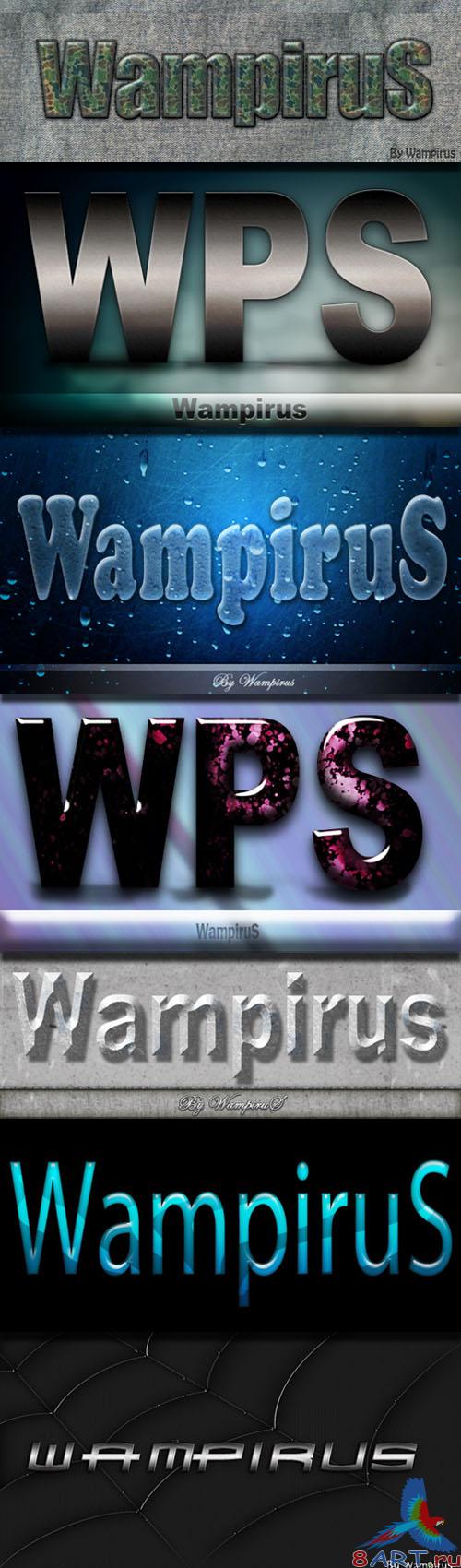Wampirus 3D Text Effect (Pack 2)