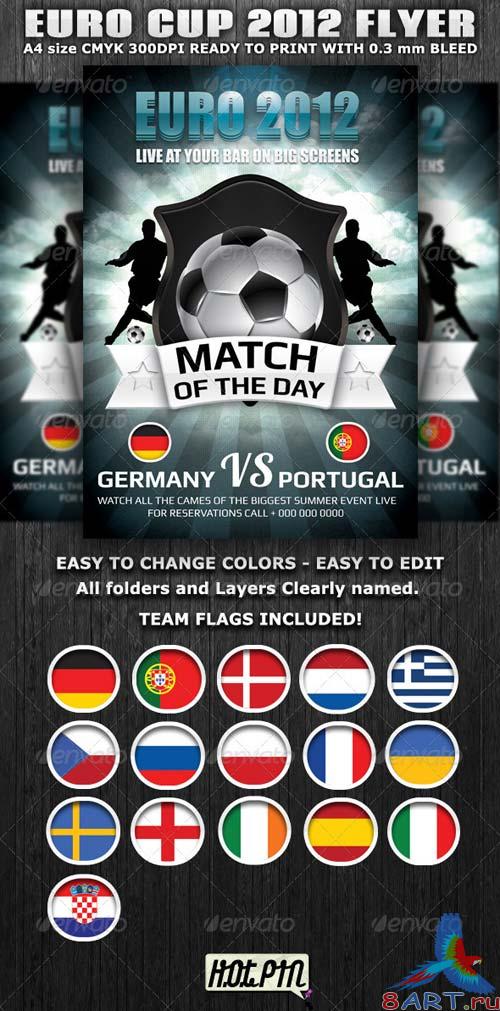 GraphicRiver Euro Cup 2012 Football Flyer template