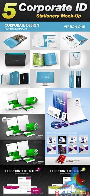 Corporate Design &amp; Stationary Mock-Up Bundle