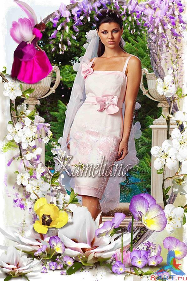  �������� ���������- ��� ������. Spring frame - Flowers fairy