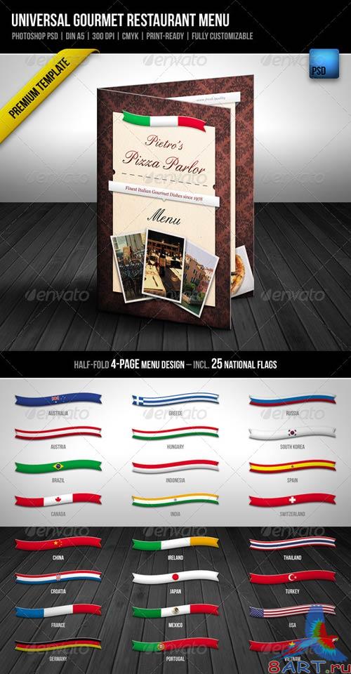 GraphicRiver Universal Gourmet Restaurant Menu